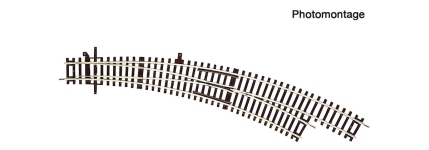 Roco 42475 - H0 - ROCO LINE Bogenweiche rechts 5/6, 542,8 mm, 30°